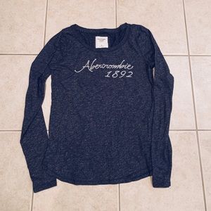 navy abercrombie & fitch long sleeve